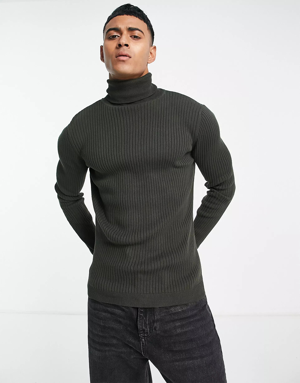 Knitted Jumper in Grey